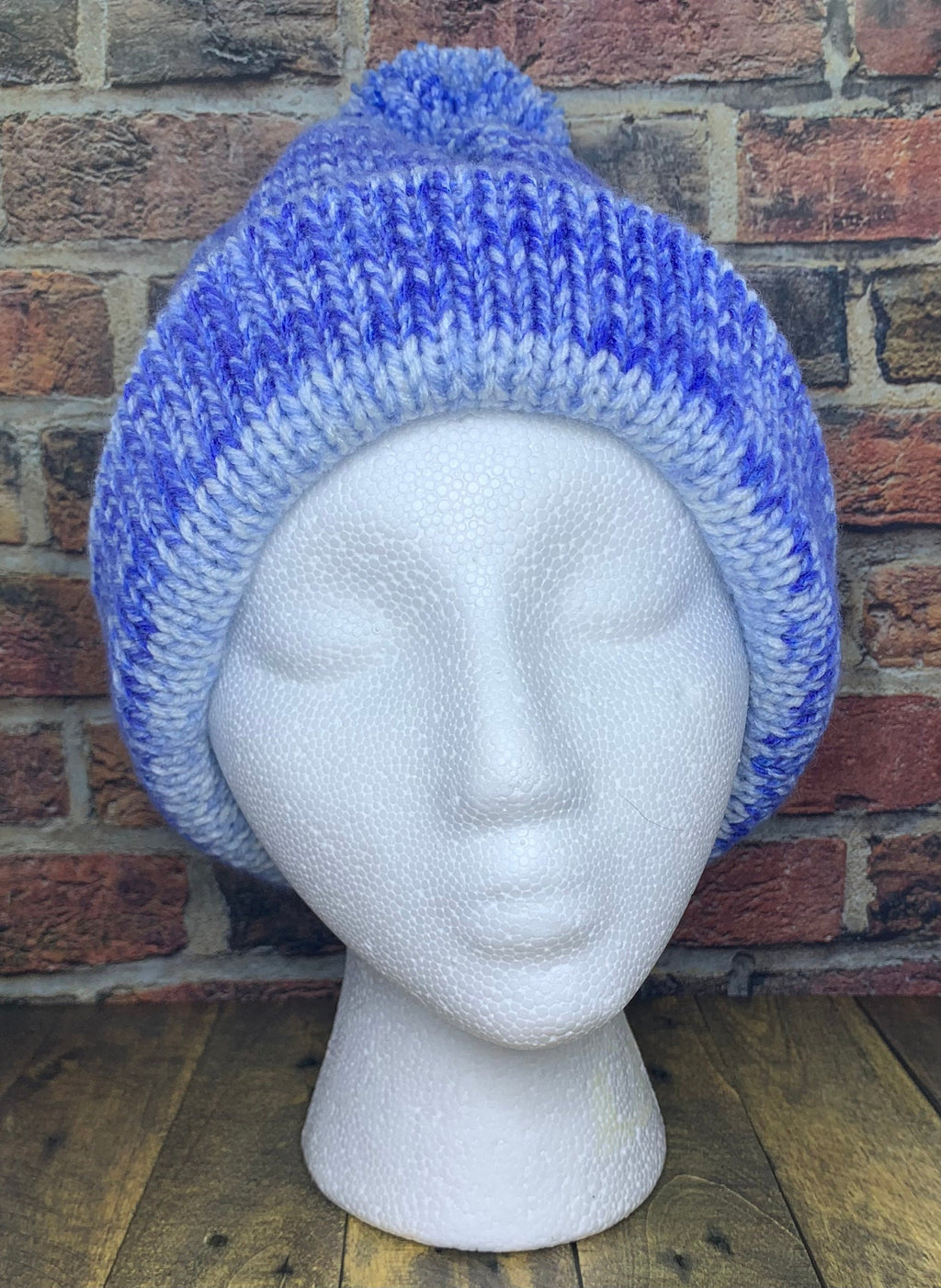 Blue Ombre Knit Hat