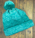 Teal Ombre Knit Hat