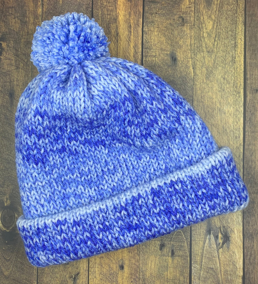 Blue Ombre Knit Hat