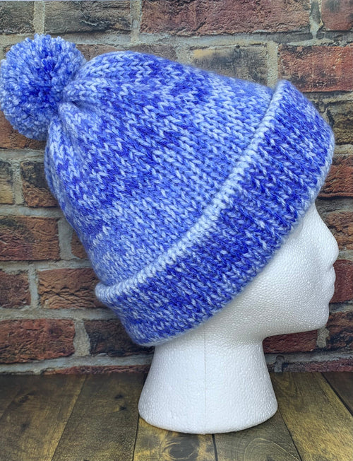 Blue Ombre Knit Hat