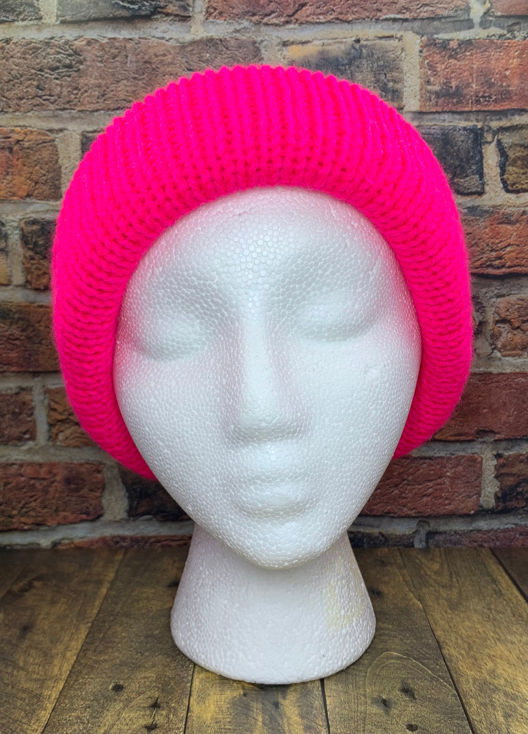 Hot Pink Knit Hat
