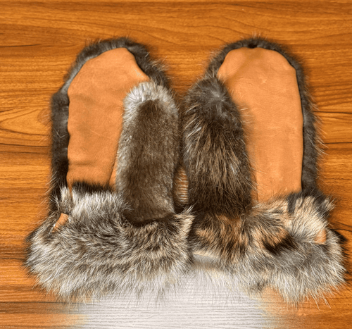 Beaver and Raccoon Mittens - L