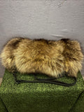 Raccoon Hand Muff with Hardware - Large