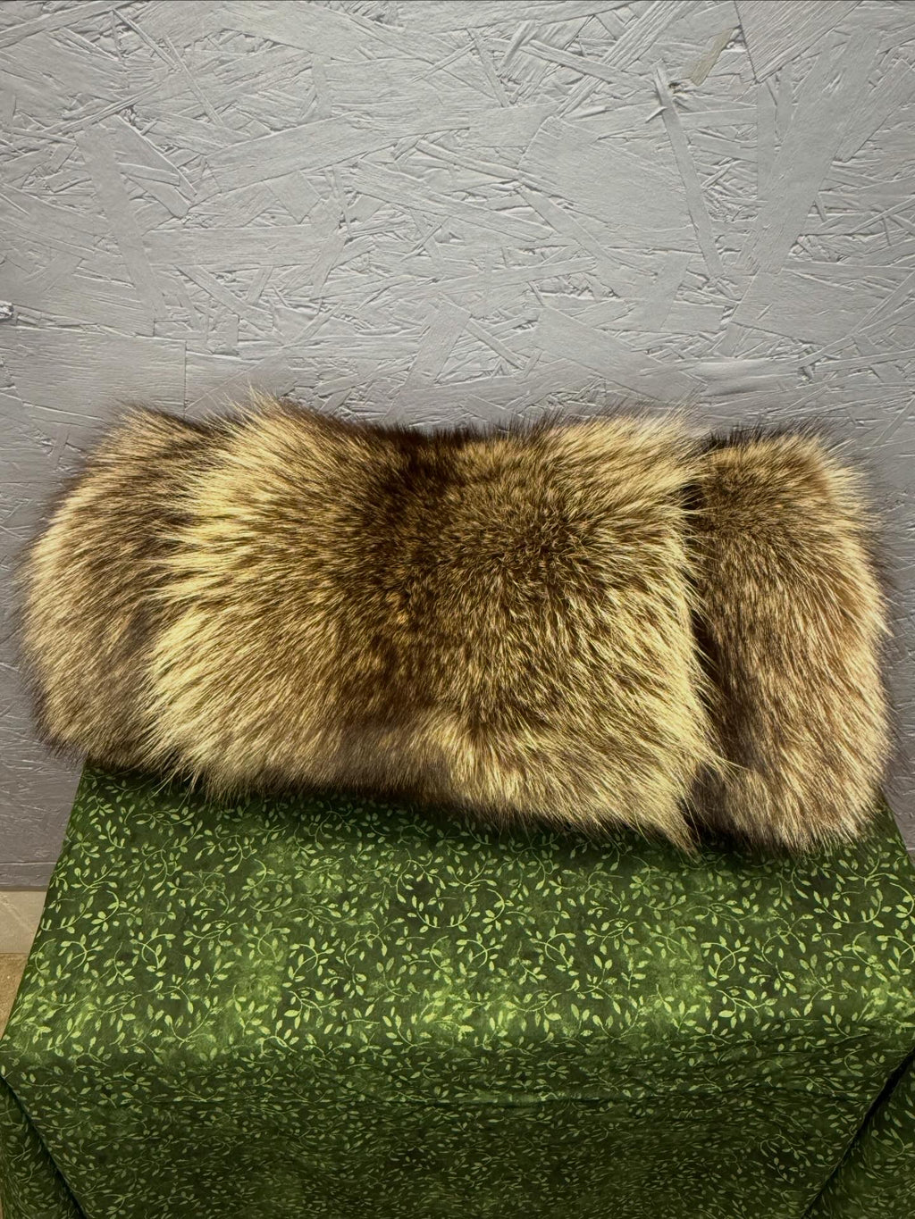 Raccoon Hand Muff with Hardware - Large