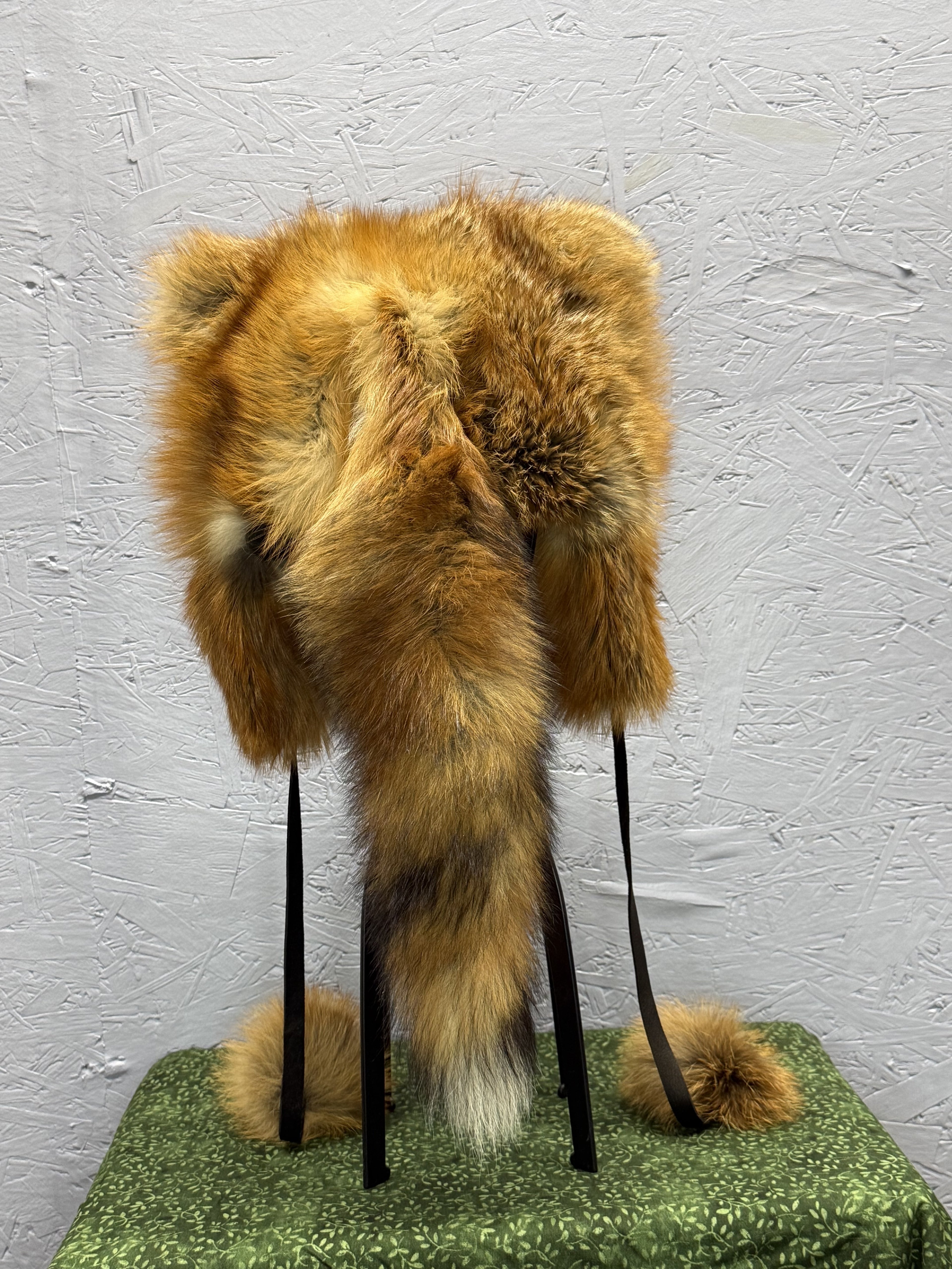 Red Fox Fur Ear Hat