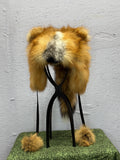 Red Fox Fur Ear Hat
